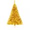 Zlatý umělý vánoční stromek, 150cm 415 větví