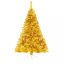 Zlatý umělý vánoční stromek, 180cm 708 větví