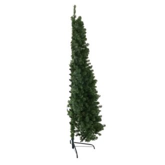   Poloviční umělý vánoční stromek 160 LED-ů, 180 cm 340 větví