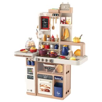 Dětská kuchyňka 72 dílná, hnědá