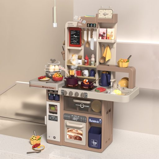 Dětská kuchyňka 72 dílná, hnědá