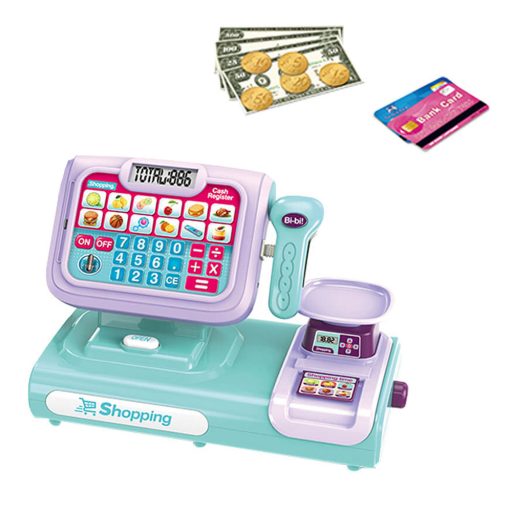 Dětská pokladna ve více barvách, modrofialová