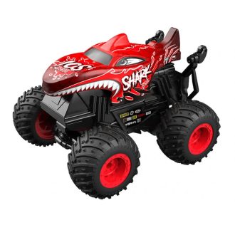   Červený drifting auto s dálkovým ovládáním s žralokem