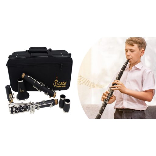 B klarinet s příslušenstvím v ramenní tašce