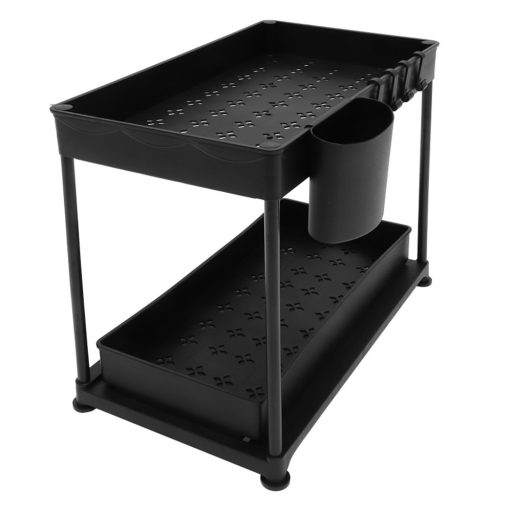 Dvojpatrový systém organizéru pod dřezy - 2 kusy, různé barvy