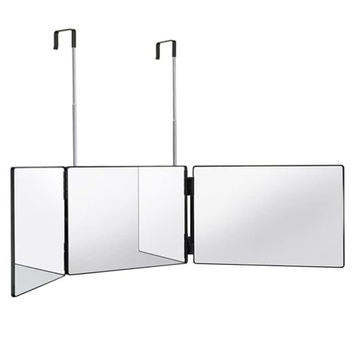 3-panelové zrcátko s teleskopickým tyčem pro zavěšení