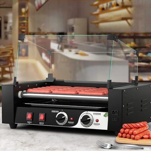 Valcový gril na přípravu a ohřívání HOT DOG párků