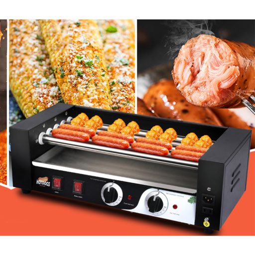 Valcový gril na přípravu a ohřívání HOT DOG párků