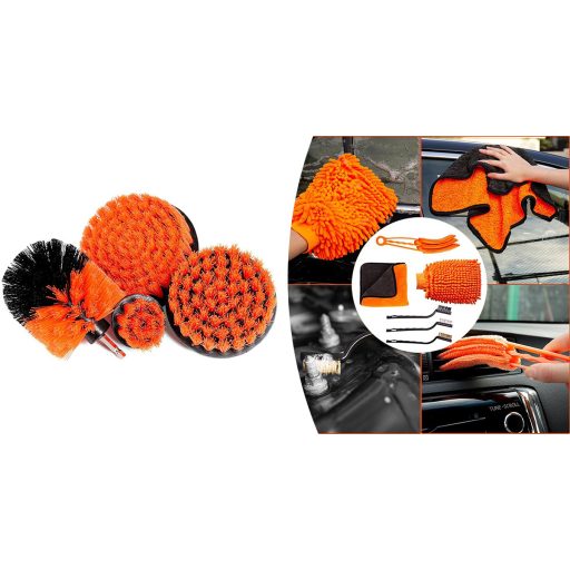20dílná sada na čištění a péči o vnější a vnitřní povrchy automobilů