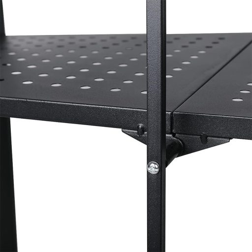 Skládací pojízdný kuchyňský úložný regál, kovový