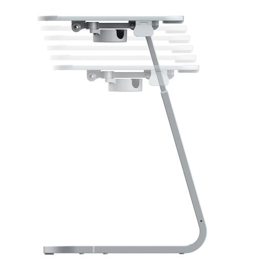 Nastavitelný snídaňový stůl s držákem na tablet, šedá