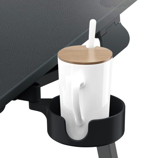 Nastavitelný snídaňový stůl s držákem na tablet, černá