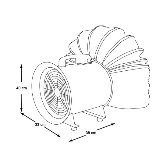  Přenosný odsávací ventilátor