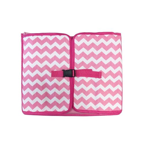 Přenosný dětský stolek do auta, s kapsami - růžový