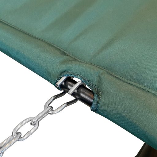 Houpací síť s dvounohým stojanem, tmavě zelená