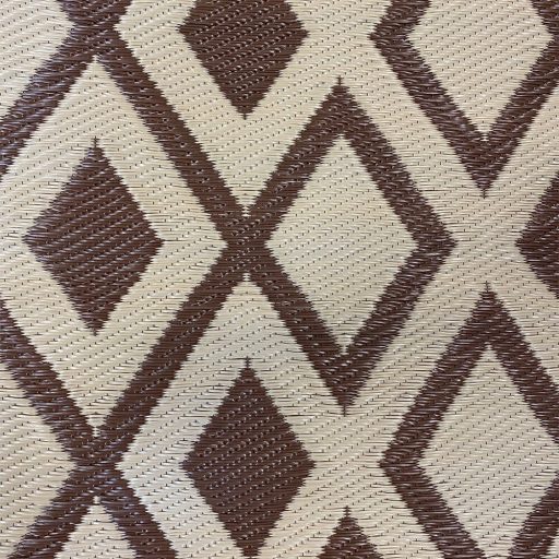 Venkovní koberec, oboustranný, 180x120 cm, hnědá