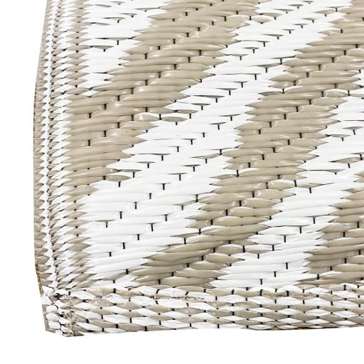 Venkovní koberec, oboustranný, 180x120 cm, béžová