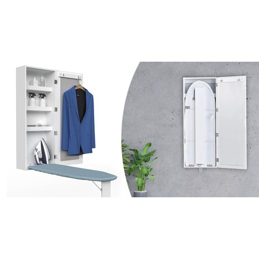  Nástěnná skříňka se zrcadlem a výklopným žehlícím prknem