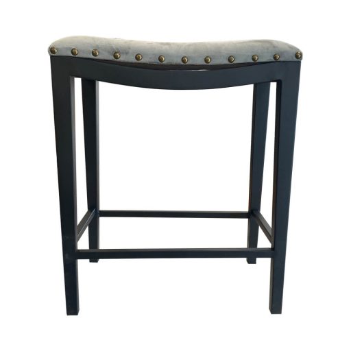 Čalouněná barová židle 2 ks, šedá