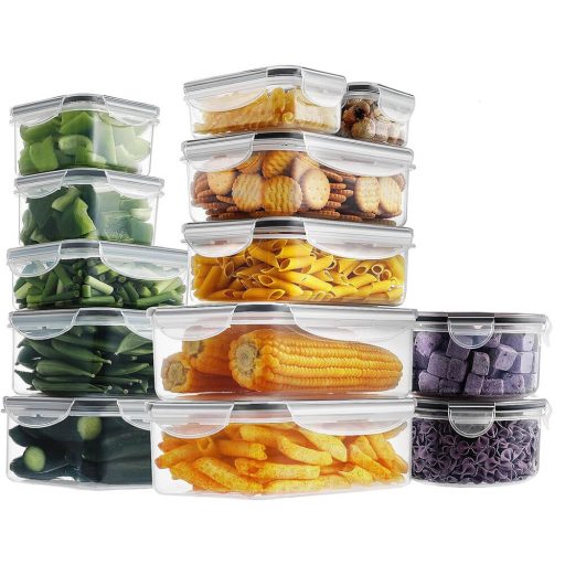  24 dílná sada plastových dóz na uchovávání čerstvosti potravin