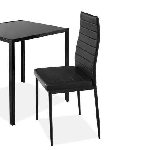 Jídelní souprava pro 2 osoby se skleněným stolem