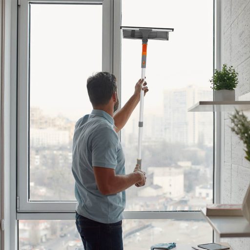 2v1 okenní čistič se prodlužovací rukojetí