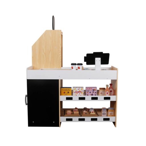 Dřevěný herní obchod se supermarketovými doplňky