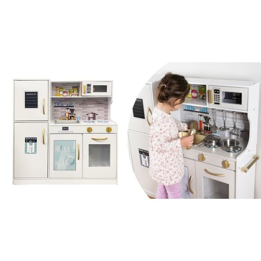 Dřevěná dětská kuchyňka s příslušenstvím