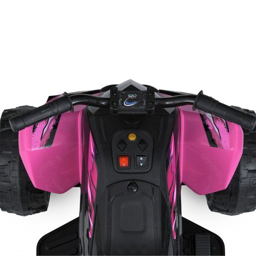 Elektrická čtyřkolka pro děti, 12V, růžová