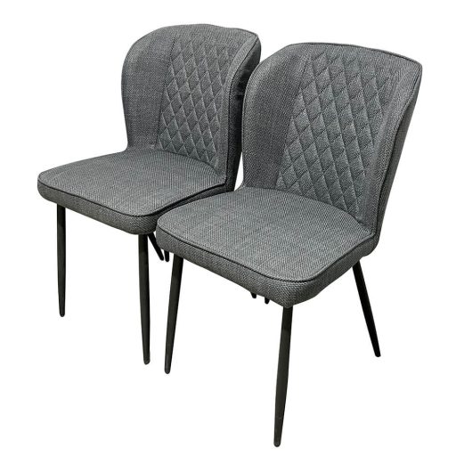 Leo jídelní židle, 2 ks, šedá