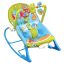Vibrační a hudební lehátko pro miminka do 18 kg, modré