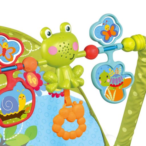 Vibrační a hudební lehátko pro miminka do 18 kg, modré