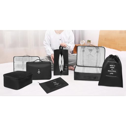 Sada organizérů do kufru, 8 kusů, šedá