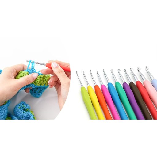 Sada háčků na háčkování s doplňky v pouzdře