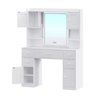 Toaletní stolek California, bílý