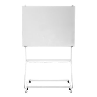   Magnetická skleněná flipchart tabule na kolečkách, 120x90 cm
