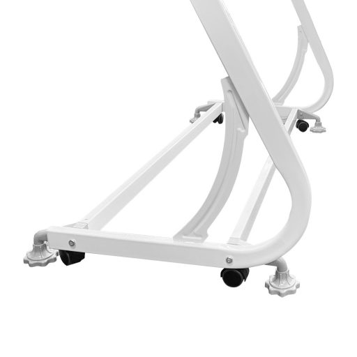 Magnetická skleněná flipchart tabule na kolečkách, 120x90 cm