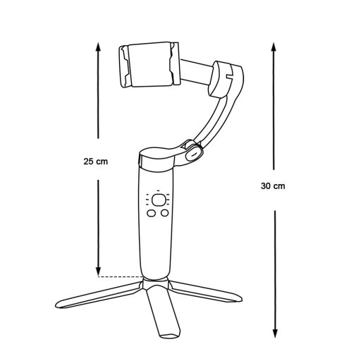 Gimbal ruční stabilizátor kamery pro chytrý telefon
