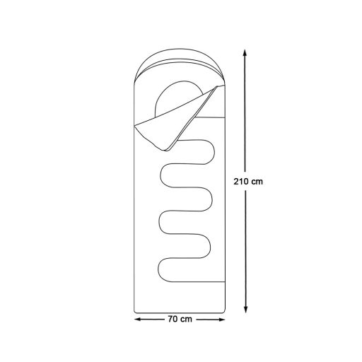 Spací pytel, zelený