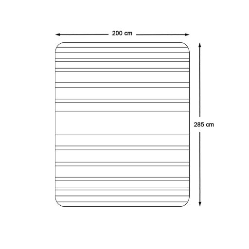 Piknik deka, 2x2,85 m