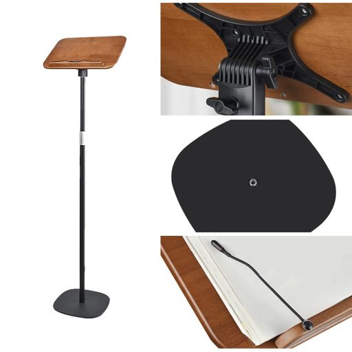 Výškově nastavitelný stojan na knihy, vhodný na řečnický pult