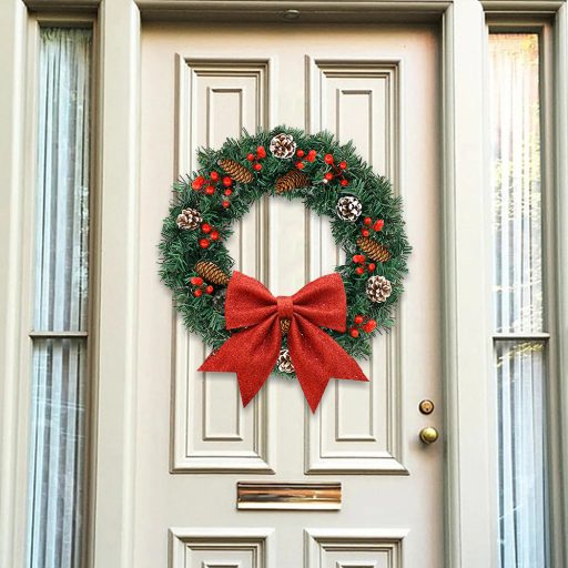 Vánoční ozdoba na dveře 60 cm