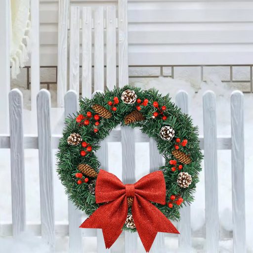 Vánoční ozdoba na dveře 60 cm