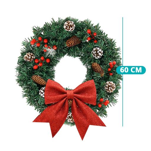 Vánoční ozdoba na dveře 60 cm