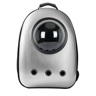 Batoh pro domácí mazlíčky, stříbrný