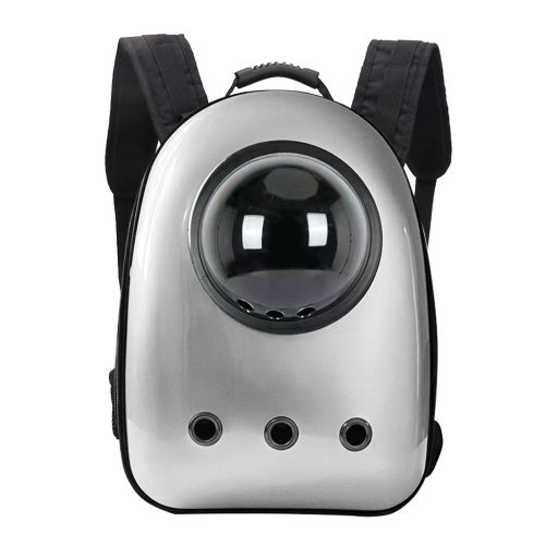 Batoh pro domácí mazlíčky, stříbrný