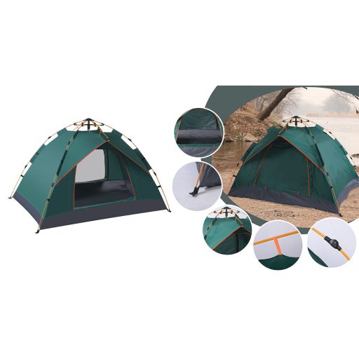 3 osobní stan 2x2x1,35 m, zelený