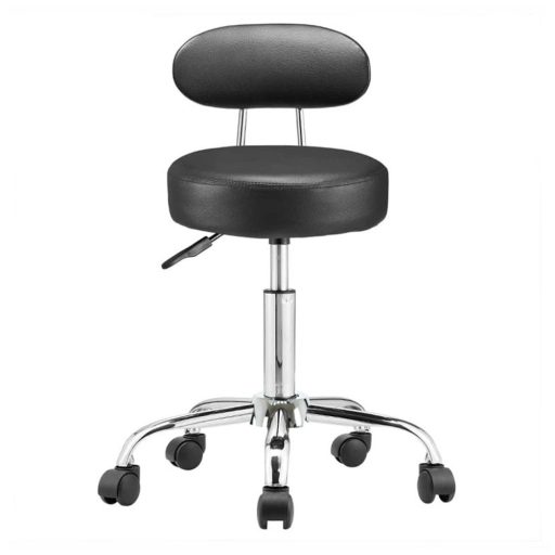 Kosmetická židle s opěrkou zad, černá