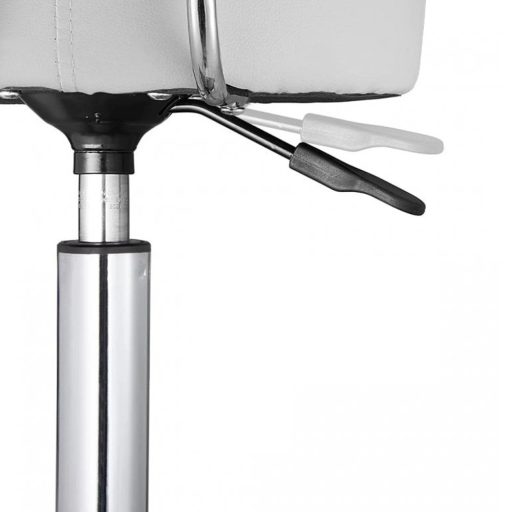 Kosmetická židle s opěrkou zad, bílý