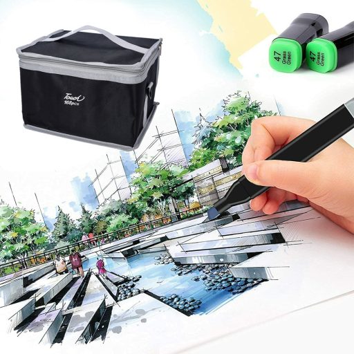 Sada oboustranných alkoholových popisovačů v praktické tašce